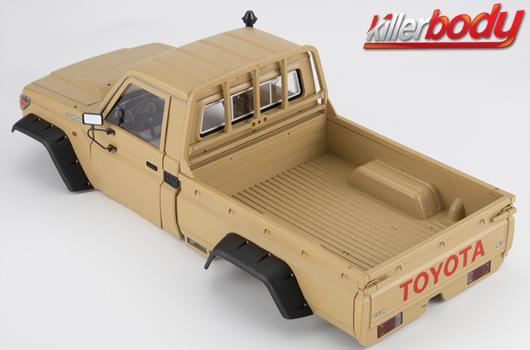 KillerBody - KBD48734 - Carrozzeria - 1/10 Crawler - Traxxas TRX-4 - Scale - Finita - Box - Toyota Land Cruiser 70 - Military Sand