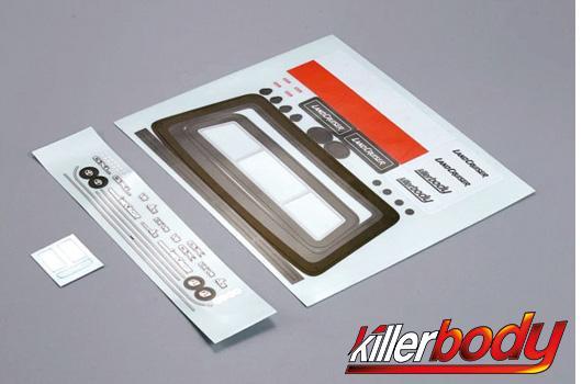 KillerBody - KBD48616A - Body Parts - 1/10 Touring / Drift - Scale - Toyota Land Cruiser 70 Decal Sheet