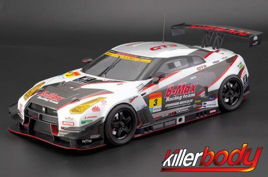 KillerBody - KBD48758 - Body - 1/10 Touring / Drift - 195mm - Scale - Clear - Nissan B-MAX NDDP GT-R