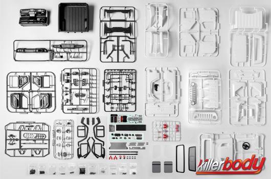 KillerBody - KBD48765 - Body - 1/10 Crawler - Jeep Gladiator Rubicon - Clear