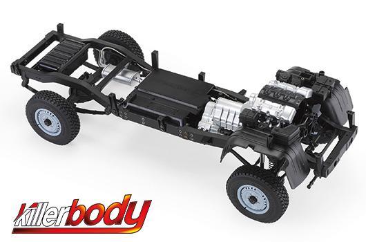 KillerBody - KBD48780 - Car - 1/10 Electric - 4WD Crawler - MERCURY CHASSIS KIT fit Toyota Land Cruiser 70 Body