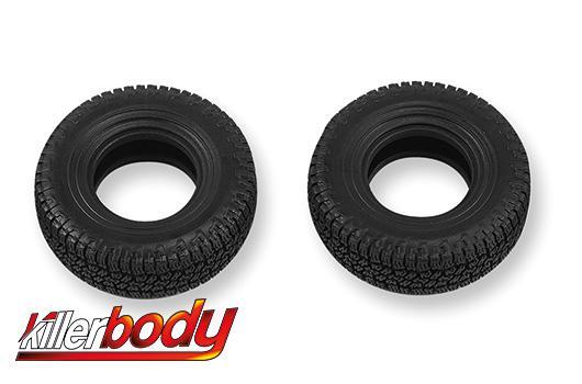 KillerBody - KBD48813 - Spare Parts - 1/10 Crawler - Scale - Butyl Rubber Tyre 3.5 inch