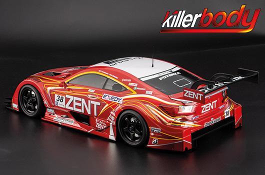 KillerBody - KBD48773 - Body 1/10 ZENT CERUMO RC F - Clear Body