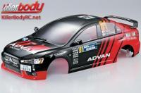 Carrosserie - 1/10 Touring / Drift - 190mm  - Finie - Box - Mitsubishi Lancer Evolution X - Racing