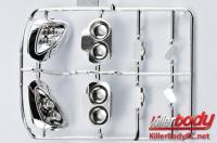 Parti di carrozzeria - 1/10 Touring / Drift - Scale - Deflettore Galvanizzato Set per Corvette GT2