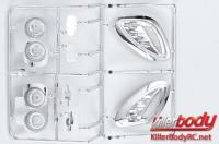 Pièces de carrosserie - 1/7 Touring - Traxxas XO-1 - Scale - Déflecteur Galvanisé Set pour Corvette GT2