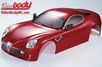 Carrosserie - 1/7 Touring - Traxxas XO-1 - Scale - Alfa Romeo 8C - Rouge métal foncé