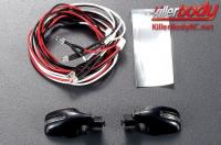 Light Kit - 1/10 TC/Drift - Scale - LED - Wing Mirror with LED Unit Set for SUV