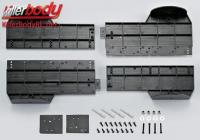 Body Display Chassis - for 1/10 Touring Car - 3 different adjustable width