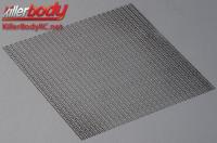 Body Parts - 1/10 Accessory - Scale - Stainless Steel - Modified Air Intake Mesh - 100x100mm - Diamond Open - Black