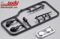 Karrosserieteile - 1/10 Touring / Drift - Scale - Plastick Teile für Alfa Romeo TZ3 Corsa