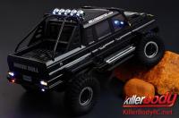 Body - 1/10 Crawler - Finished - Box - Horri-Bull - Black - fits Axial 2012 Jeep Wrangler