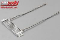 Karrosserieteile - 1/10 Touring / Drift - Scale - Aluminium - Intercooler mit Schrauben