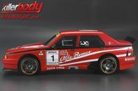 Telaio di dimostrazione di carrozzeria - per 1/10 Alfa Romeo 75 Turbo Evoluzione