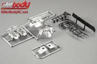 Parti di carrozzeria - 1/10 Touring / Drift - Scale - Pezzi plastici Set per Lancia Delta HF Integrale 16V