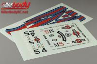 Autocollants - 1/12 On Road - Scale - Lancia LC2