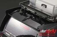 Carrosserie - 1/10 Crawler  - Finie - Box - Mitsubishi Pajero EVO 1998 - Noir - fits Traxxas Telluride 4X4 & Tamiya HILUX High-Lift