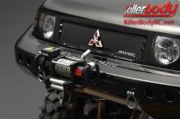 Body - 1/10 Crawler - Finished - Box - Mitsubishi Pajero EVO 1998 - Black - fits Traxxas Telluride 4X4 & Tamiya HILUX High-Lift