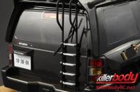 Body - 1/10 Crawler - Finished - Box - Mitsubishi Pajero EVO 1998 - Black - fits Traxxas Telluride 4X4 & Tamiya HILUX High-Lift