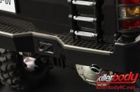 Body - 1/10 Crawler - Finished - Box - Mitsubishi Pajero EVO 1998 - Black - fits Traxxas Telluride 4X4 & Tamiya HILUX High-Lift