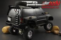 Body - 1/10 Crawler - Finished - Box - Mitsubishi Pajero EVO 1998 - Black - fits Traxxas Telluride 4X4 & Tamiya HILUX High-Lift