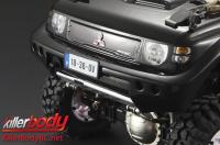 Carrosserie - 1/10 Crawler  - Finie - Box - Mitsubishi Pajero EVO 1998 - Noir - fits Traxxas Telluride 4X4 & Tamiya HILUX High-Lift