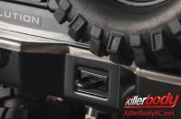 Body - 1/10 Crawler - Finished - Box - Mitsubishi Pajero EVO 1998 - Black - fits Traxxas Telluride 4X4 & Tamiya HILUX High-Lift