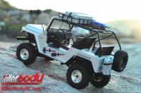 Carrozzeria - 1/10 Crawler - Scale - Finita - Box - Warrior - Argento - per Axial SCX10 Chassis