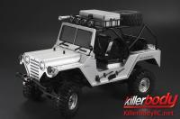 Carrosserie - 1/10 Crawler - Scale - Finie - Box - Warrior - Silver - fits Axial SCX10 Chassis