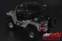 Carrozzeria - 1/10 Crawler - Scale - Finita - Box - Warrior - Argento - per Axial SCX10 Chassis