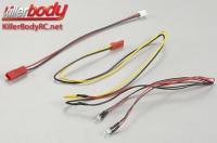 Light Kit - 1/10 Scale - LED - Unit Set for Wing Mirror - 2x Yellow 3mm LEDs