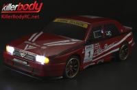 Body - 1/10 Touring / Drift - 195mm - Finished - Box - Alfa Romeo 75 Turbo Evoluzione - Racing