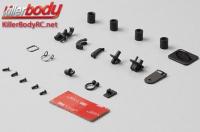 Body Parts - 1/10 Accessory - Scale - Hooks & Rings Set (Diecast alloy) - Black