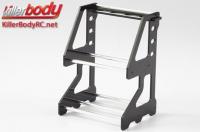 Eléments de décor - Accessoires 1/10 - Scale - Aluminum - Rack à pneus touring