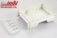 Pièces de carrosserie - 1/10 Crawler - Scale - Truck Bed w/Bed Sides ABS pour Toyota Land Cruiser 70