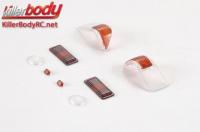 Parti di carrozzeria - 1/10 Crawler - Scala - Lenti dei fari verniciate per Toyota Land Cruiser 70