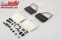 Body Parts - 1/10 Crawler - Scale - Mov. Door Set ABS & Lexan for Toyota Land Cruiser 70