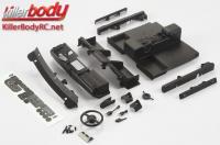 Body Parts - 1/10 Crawler - Scale - Cockpit Set Right ABS for Toyota Land Cruiser 70