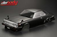 Carrosserie - 1/10 Touring / Drift - 195mm - Finie - Nissan Skyline 2000 Turbo GT-ES (C211) - Noir