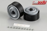 Wheels - 1/10 Truck - Scale - CNC Aluminum - 1.68"