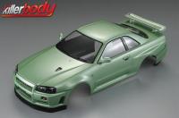 Body - 1/10 Touring / Drift - 190mm - Finished - Nissan Skyline R34 - Champaign-Green