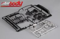 Parti di carrozzeria - Accessori 1/10 - Scala - Set di parti in plastica 1977 Skyline Hardtop 2000 GT-ES