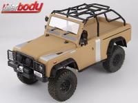 Body - 1/10 Crawler - Axial SCX10, SCX10II - Finished - Box - Marauder II - Military Sand
