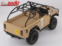 Body - 1/10 Crawler - Axial SCX10, SCX10II - Finished - Box - Marauder II - Military Sand