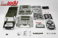 Body - 1/10 Crawler - Traxxas TRX-4 - Scale - Finished - Box - Toyota Land Cruiser 70 - Military Green