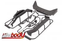 Body Parts 1/10 Touring / Drift - Attachment Parts Black Subaru BRZ R&D Sport