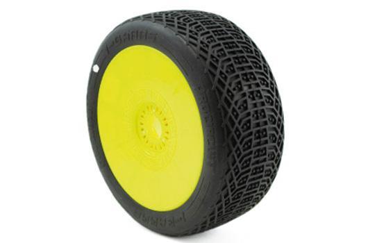 ProCircuit - PCY2006-C1 - Pneumatici - Buggy 1/8 - I-Barrs V3 Buggy C1 (Super Soft) Pre-montaggio Giallo