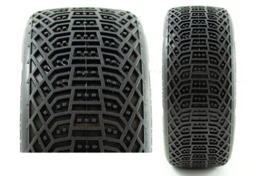 Pneus - 1/8 Buggy - I-Barrs V3 Buggy C2 (soft) pré-monté jaune (2pcs.)