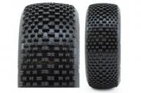 Gomme - 1/8 Buggy - montato - Cerchi gialli - 17mm Hex - H-BLOCK V2 C2 (SOFT) (2 pcs)