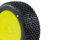 Tires - 1/8 Buggy - H-Block V2 Buggy C1 (Super Soft) Pre-Mounted Yellow